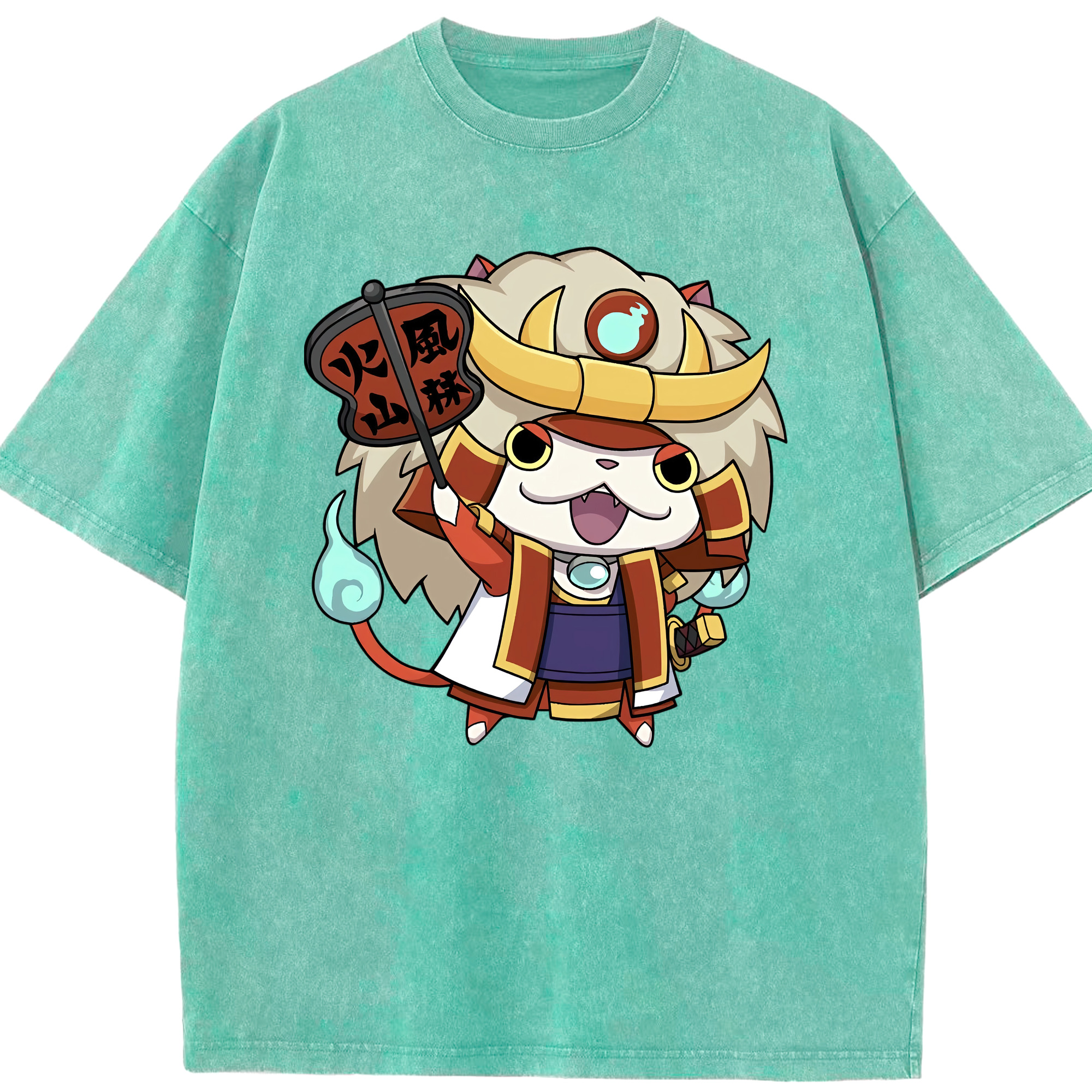 （画像用） 妖怪ウォッチ Yo-kai Watch 綿100% ヴィンテージ風 半袖Tシャツ（フロントプリント）
